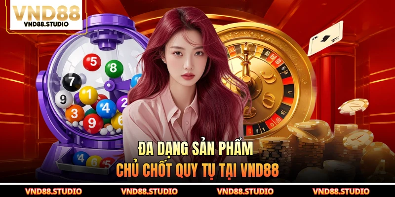 Đa dạng sản phẩm chủ chốt quy tụ tại VND88