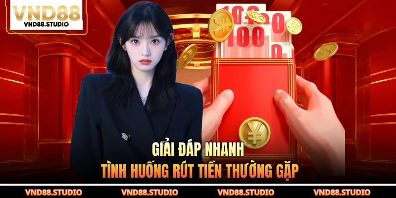 Giải đáp nhanh tình huống rút tiền thường gặp
